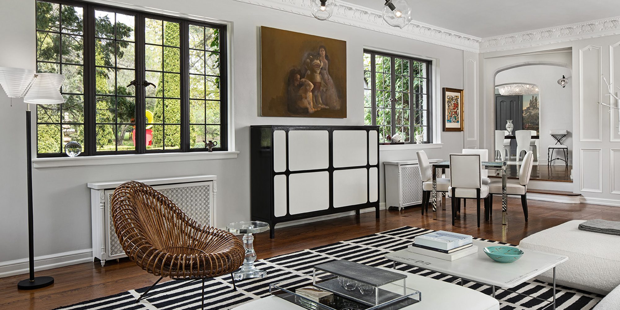 Orchard Ridge Featured Image Living Room Black White Scandinavian influenced design